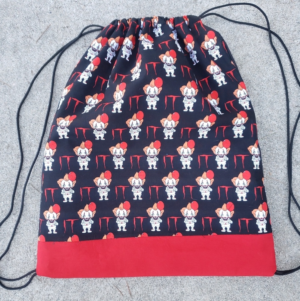 IT drawstring backpack handmade